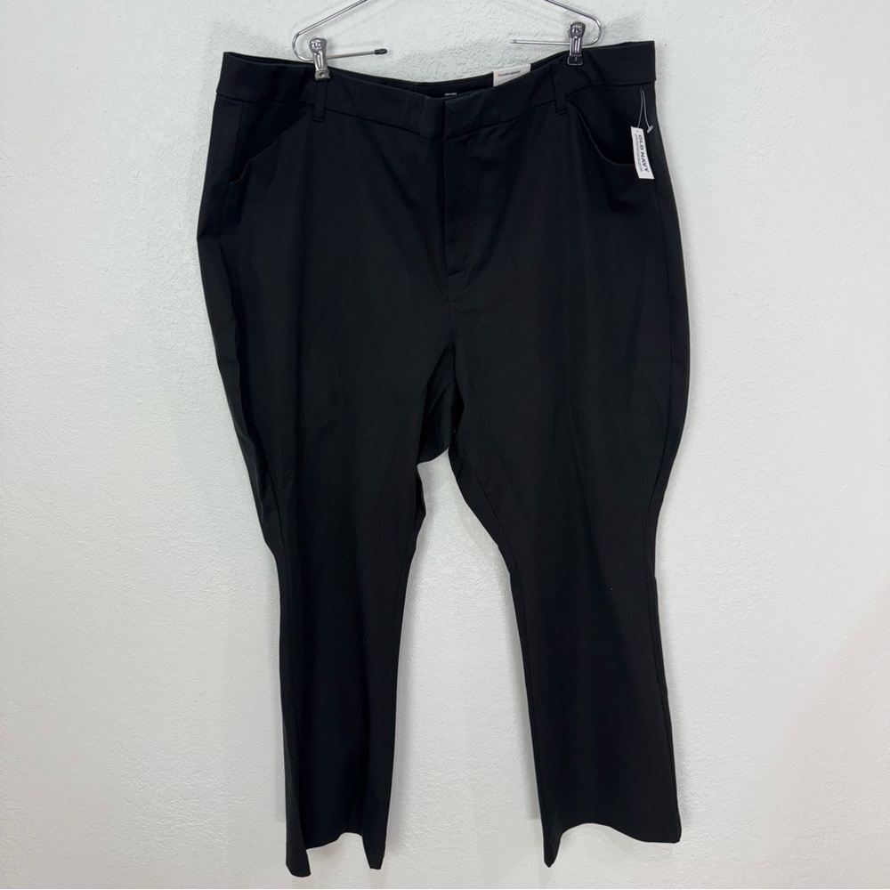 Old navy black flared keg pixie pants women’s size 28 plus